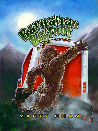 Derek Mah Marty Chan Barnabas Bigfoot Hairy Tangle Cover Thistledown Press