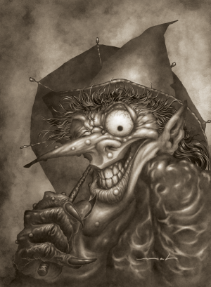 Derek Mah Arthur Slade Monsterology Portrait Wicked Witch