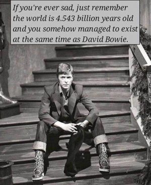 david bowie exists same time as you